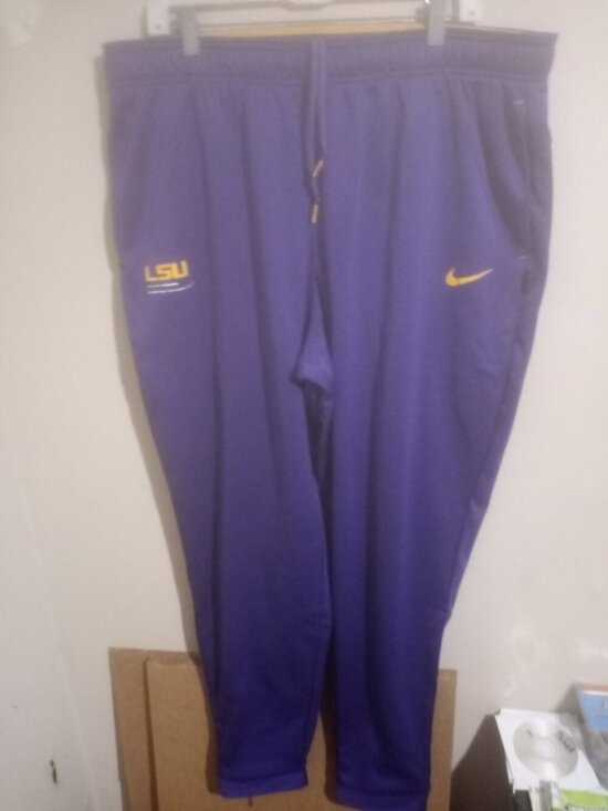 Nike Other - Nike LSU Tigers Pants Mens 2XL Purple Therma-Fit Sweatpants Training NCAA